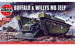 Airfix 1/76 Buffalo Amphibian & Jeep