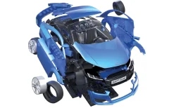 Airfix Quick Build Audi TT Coupe - Blue