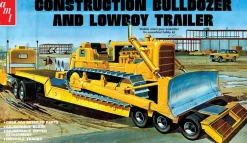 AMT 1/25 Lowboy Trailer with Construction Bulldozer