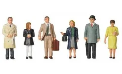 Bachmann 1960/70s Standing Station Passengers Set 6 Figures