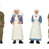 Bachmann WWI Medical Staff & Soldiers Set of 6 Figures