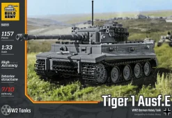 Build Army 1/33 Pz.Kpfw.VI Ausf.E Tiger Heavy Tank
