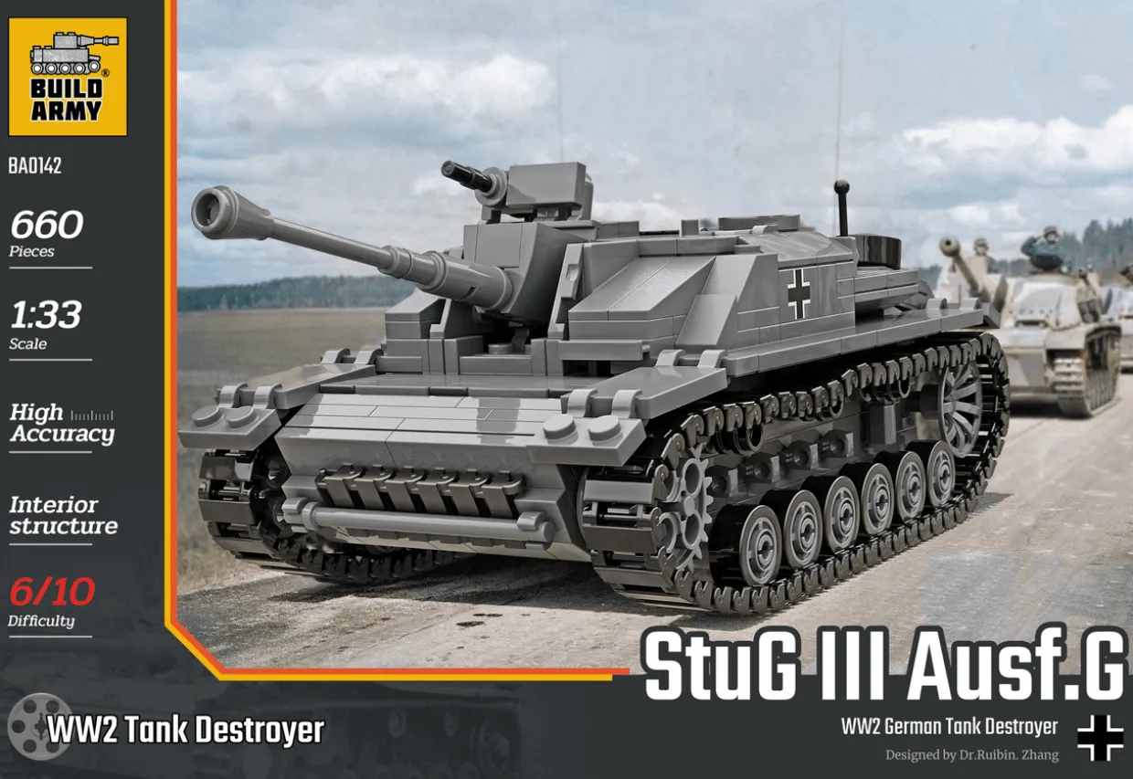Build Army 1/33 StuG.lll Ausf.G Tank Destroyer