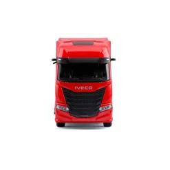 Burago 1/43 F1 Ferrari Iveco S-Way 570 Racing Transporter with One Car Diecast Model