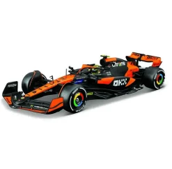 Burago 1/24 F1 McLaren MCL38 2024 With Norris Figure Diecast Model