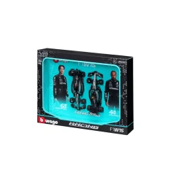 Burago 1/43 F1 Mercedes AMG W15 2024 Two Pack - Hamilton and Russell