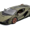 Burago 1/24 Lamborghini Sian FKP 37 Green Diecast Model