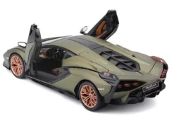 Burago 1/24 Lamborghini Sian FKP 37 Green Diecast Model