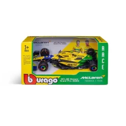 Burago 1/43 McLaren MCL38 Senna Livery F1 2024 #4 Lando Norris