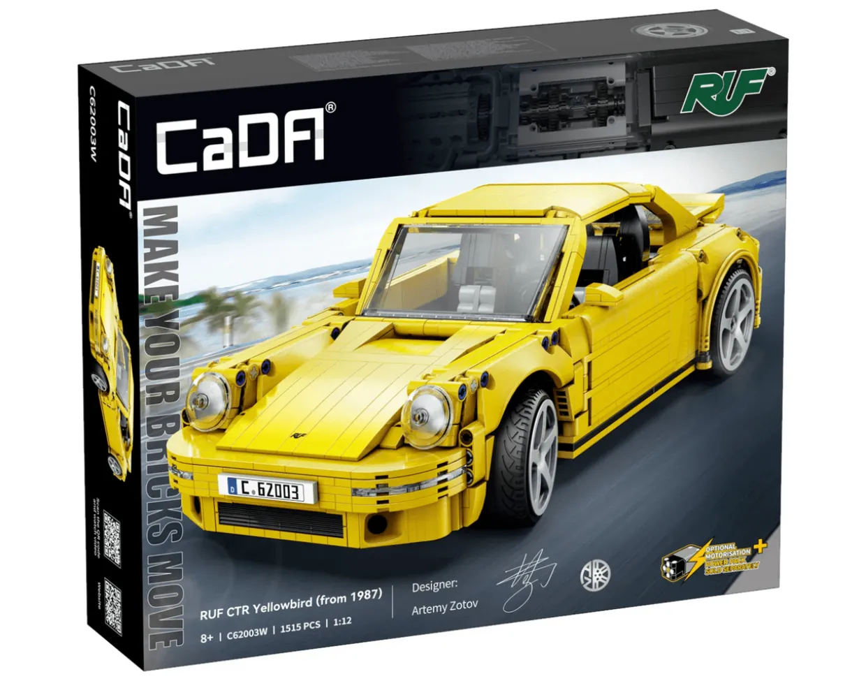 CaDA 1/12 RUF CTR Yellowbird 1987 Sports Car