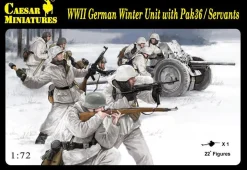 Caesar Miniatures 1/72 WWII German Winter Unit with Pak 36