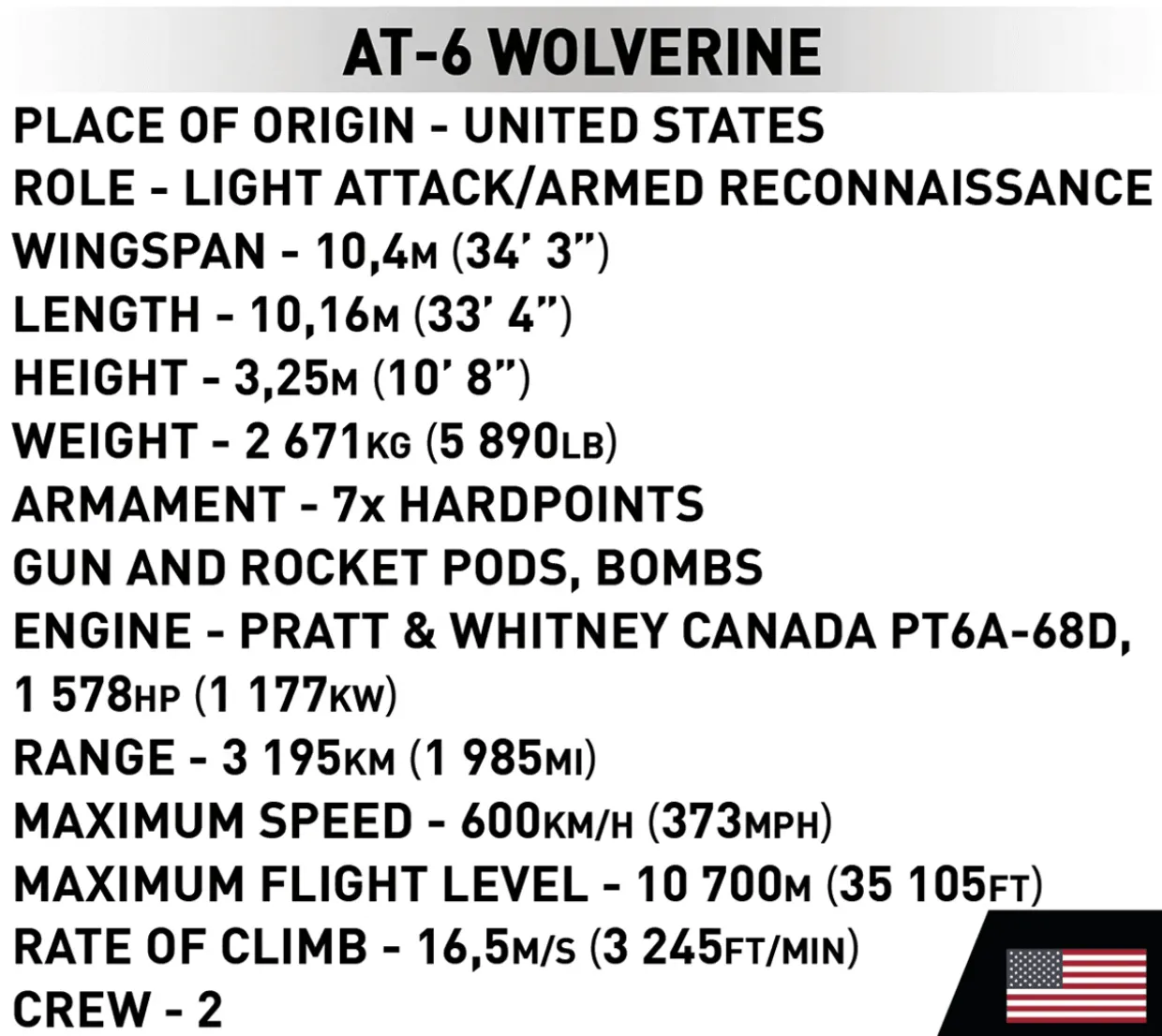 Cobi Beechcraft AT-6 Wolverine