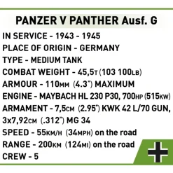 Cobi Panzer V Panther Ausf.G 