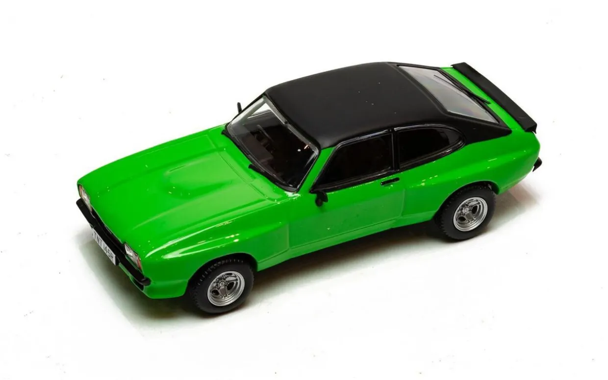 Corgi 1/43 Ford Capri Mk2 3.0S X-Pack, Signal Green Diecast Model