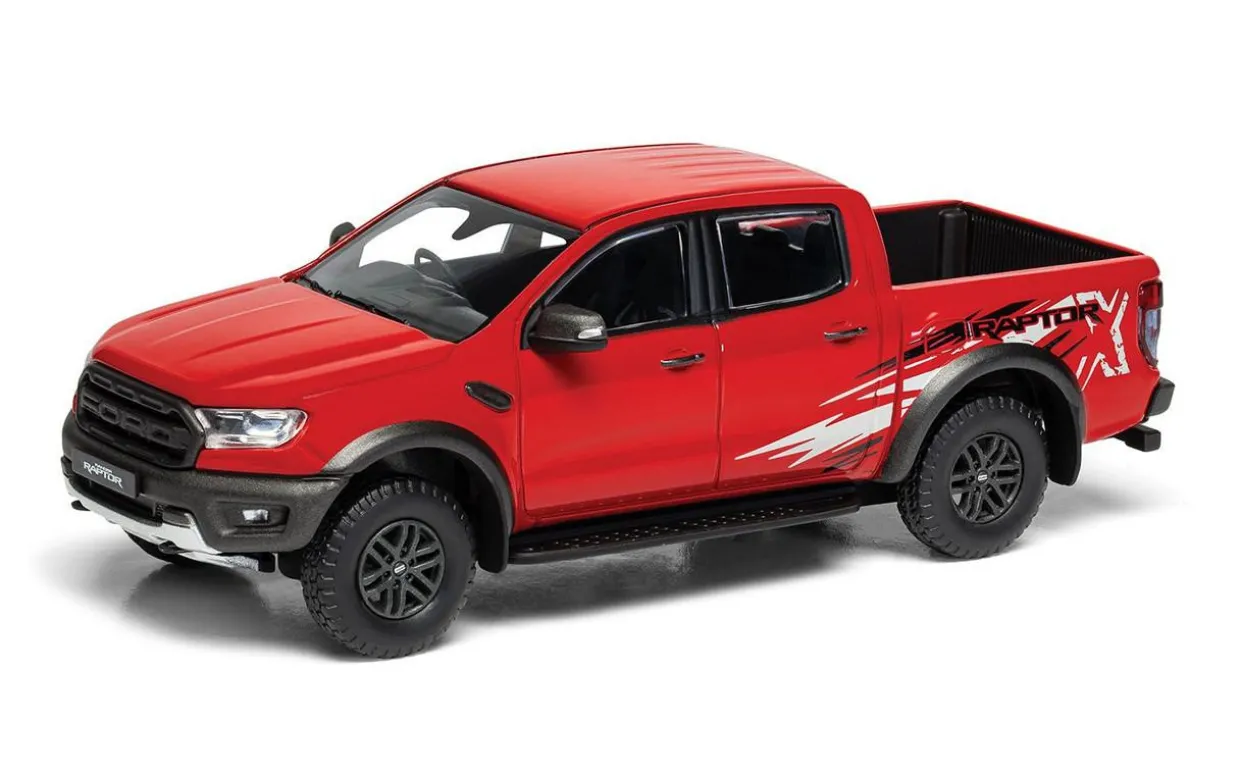 Corgi 1/43 Ford Ranger Raptor X SE, True Red Diecast Model