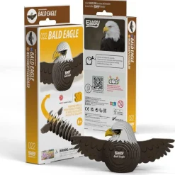 Eugy 22 Bald Eagle Card 3D Puzzle