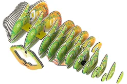 Eugy 75 Chameleon Card 3D Puzzle