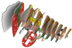 Eugy 82 Christmas Elf Card 3D Puzzle