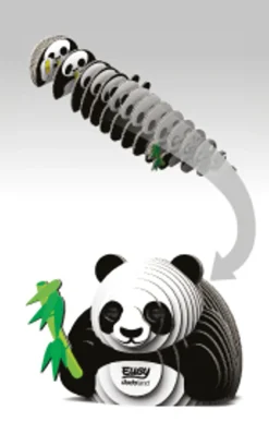 Eugy 13 Panda Card 3D Puzzle