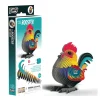 Eugy 133 Rooster Card 3D Puzzle