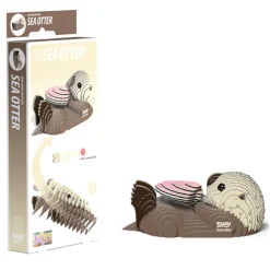 Eugy 60 Sea Otter Card 3D Puzzle