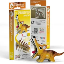 Eugy 86 Tasmanian Tiger (Thylacine) Card 3D Puzzle