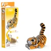 Eugy 12 Tiger Card 3D Puzzle