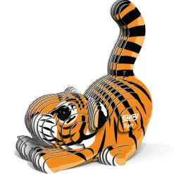 Eugy 12 Tiger Card 3D Puzzle