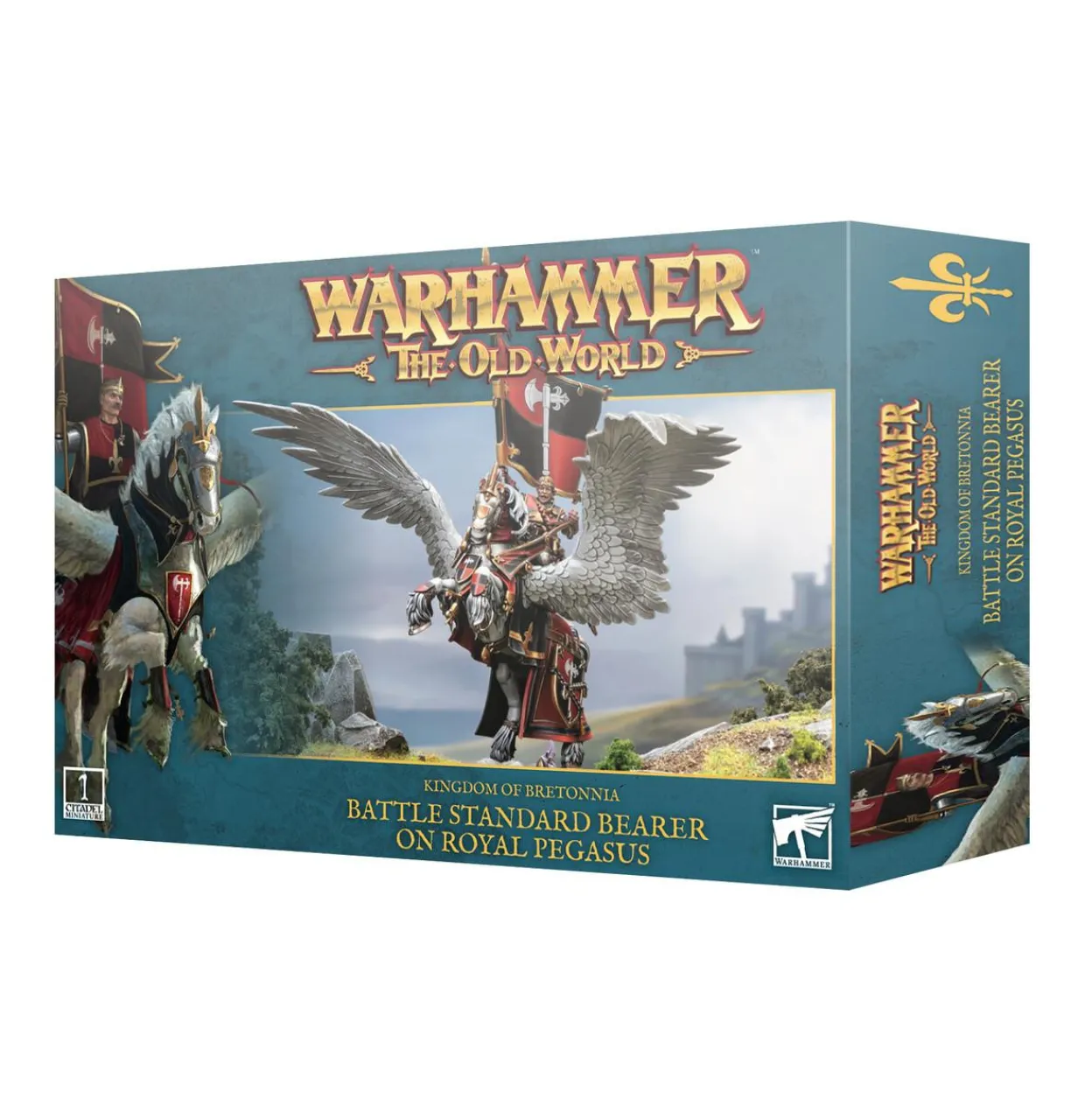 Games Workshop Warhammer The Old World - Kingdom of Bretonnia - Battle Standard Bearer on Royal Pegasus