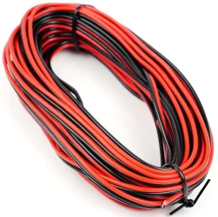 Gaugemaster Red/Black Twinned Wire (14 X 0.15mm) 10m