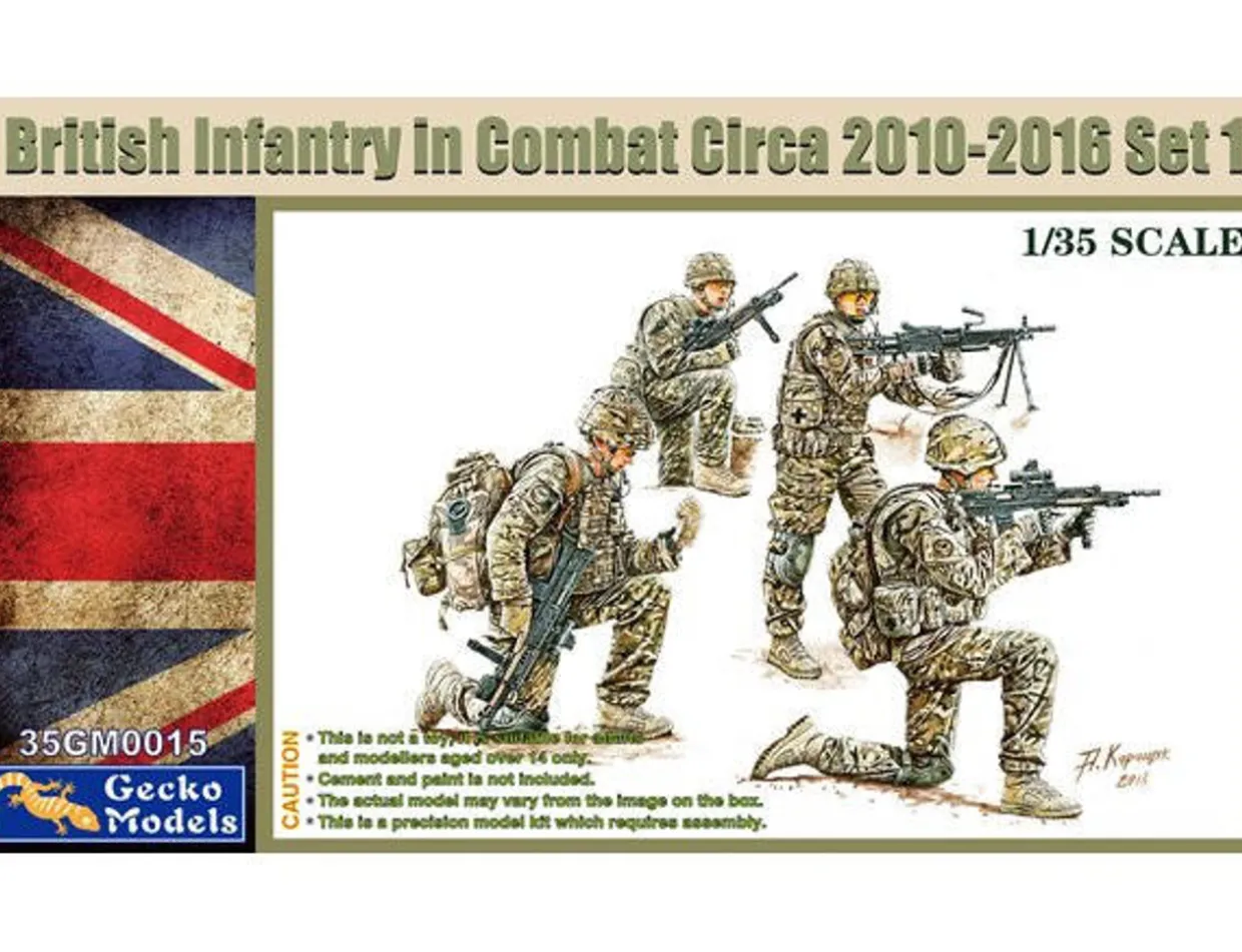 Gecko Models 1/35 British Infantry In Combat Circa 2010-2016