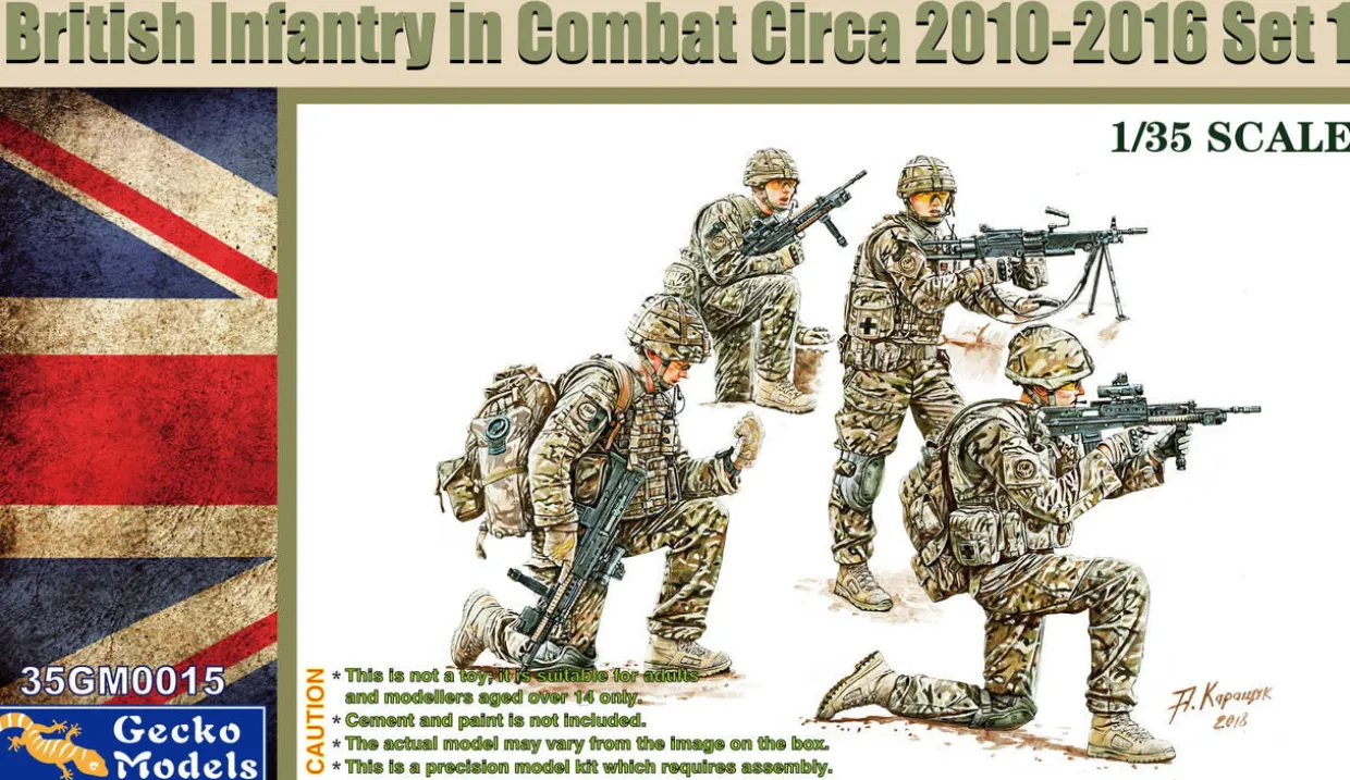 Gecko Models 1/35 British Infantry In Combat Circa 2010-2016
