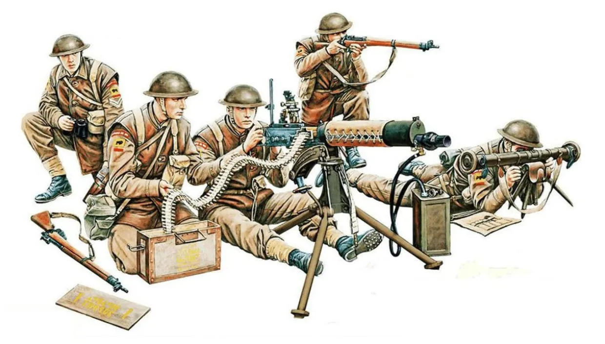 Gecko Models 1/35 British MG Team in Combat