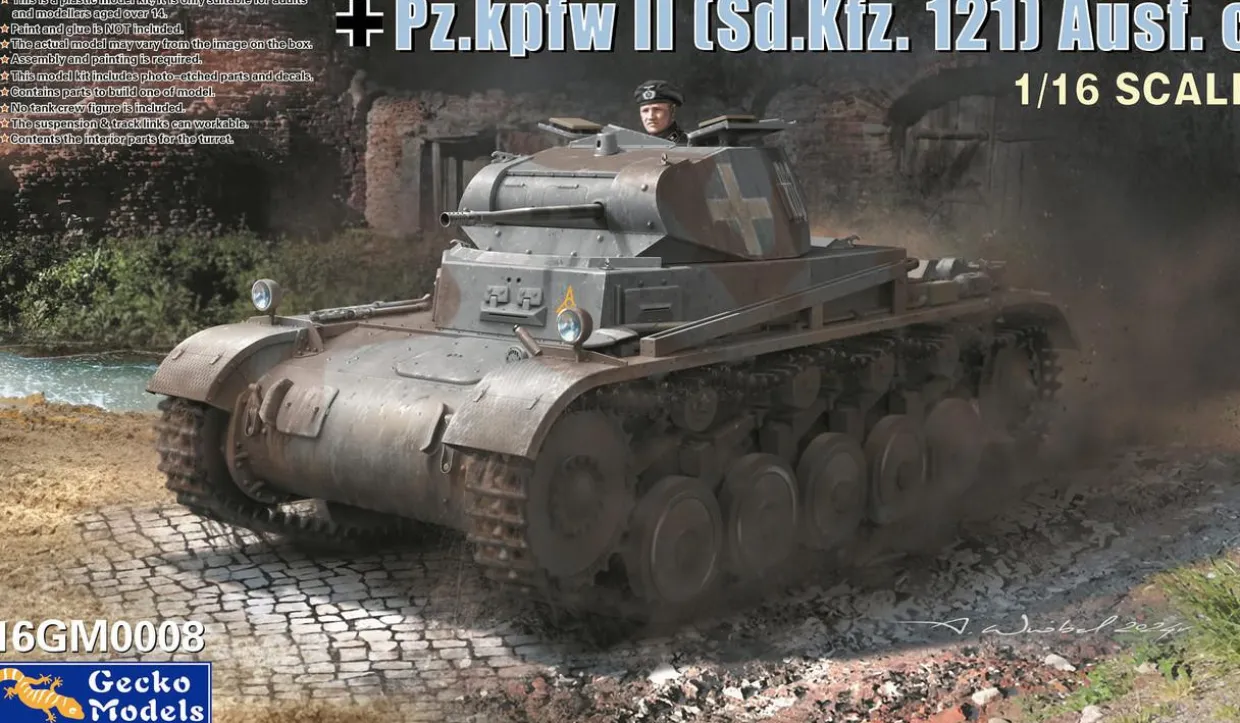 Gecko Models 1/16 Pz.Kpfw. II (Sd.Kfz.121) Ausf.c