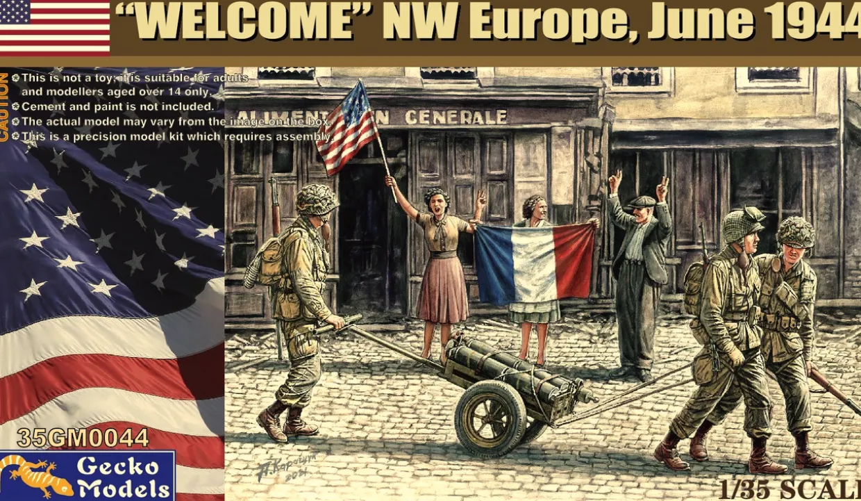 Gecko Models 1/35 US Paratroops 'Welcome' NW Europe June 1944