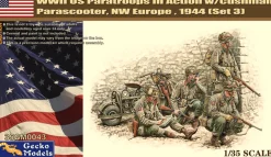 Gecko Models 1/35 US Paratroops with Cushman Parascooter Set 3