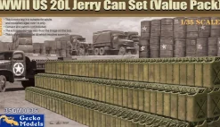 Gecko Models 1/35 WW2 US 20L Jerry Can Set Model Kit