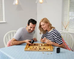 Gibsons Wooden Backgammon 15" Set