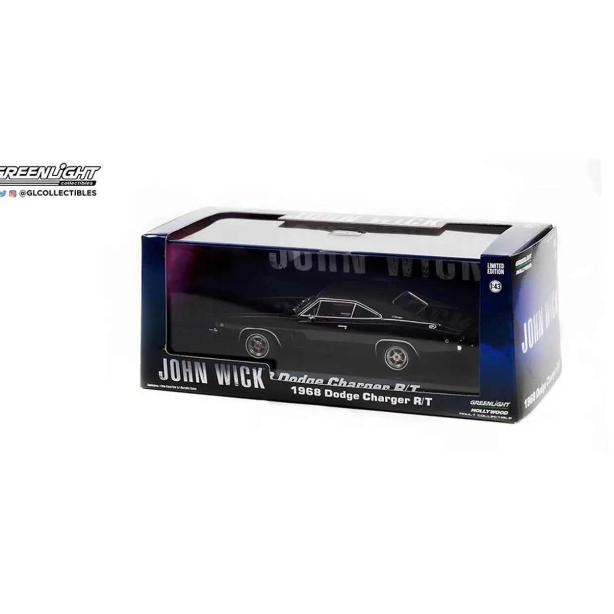 Greenlight 1/43 John Wick (2014 Movie) 1968 Dodge Charger R/T