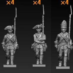 Hat Industrie 1/72 7 Years War Austrians Marching