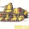 Hat Industrie 1/72 WWI French Renault FT-17 with Hotchkiss MG