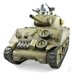 Heng Long RC 1/16 US M4A3 Sherman with Metal Gearbox And Infrared Battle System