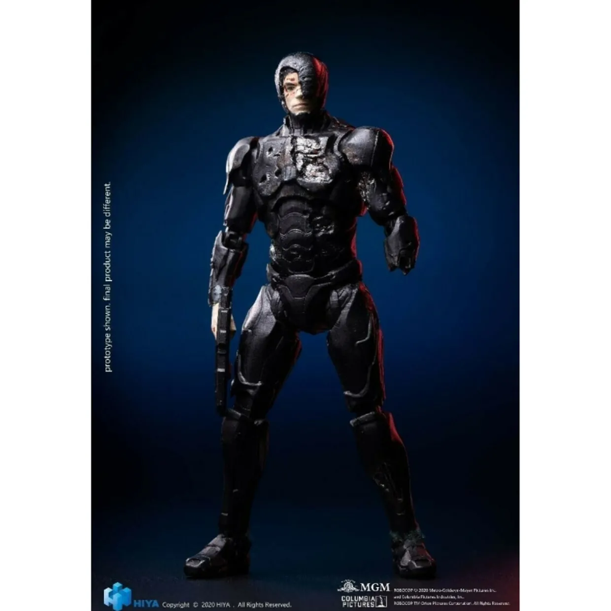 Hiya Toys 1/18 Robocop 2014 Black Version Battle Damaged