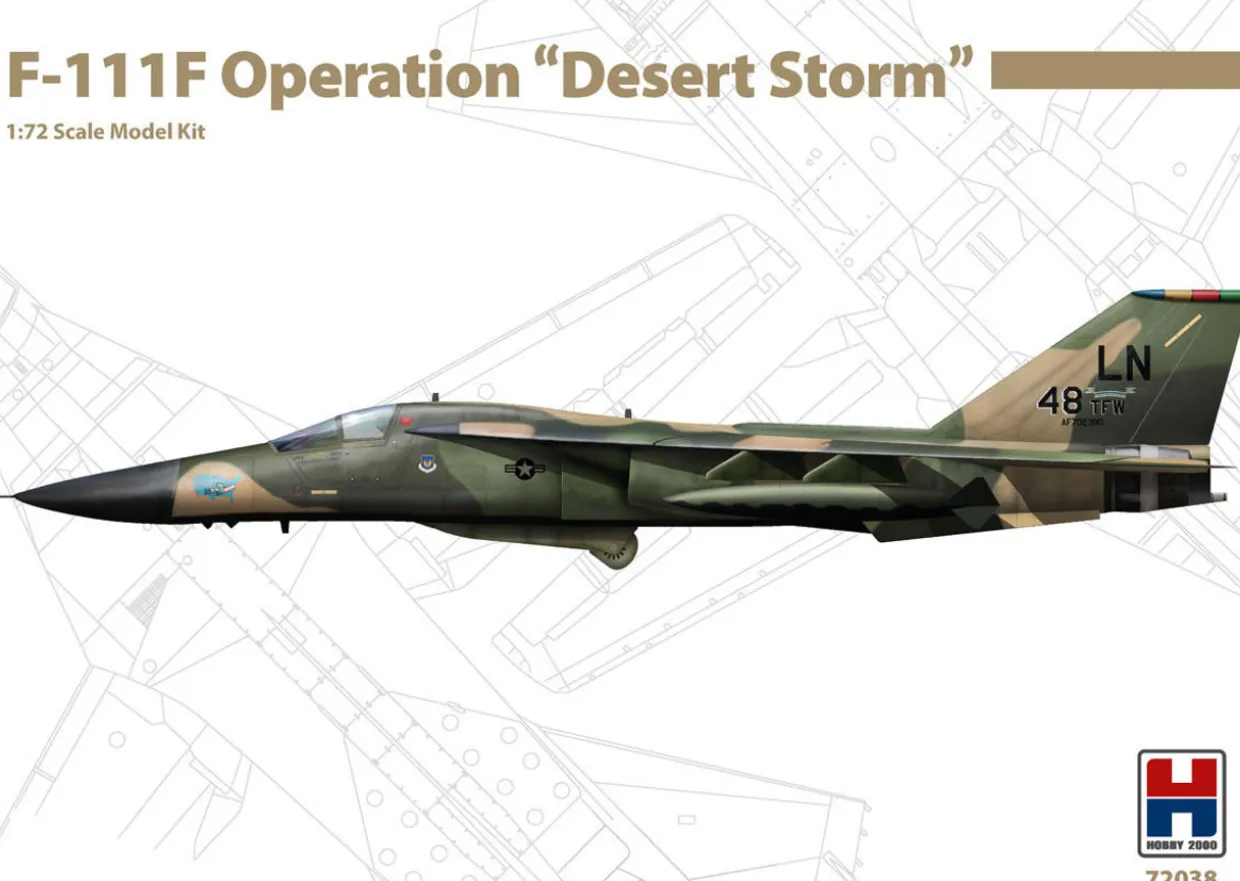 Hobby 2000 1/72 General-Dynamics F-111F Operation "Desert Storm" Model Kit