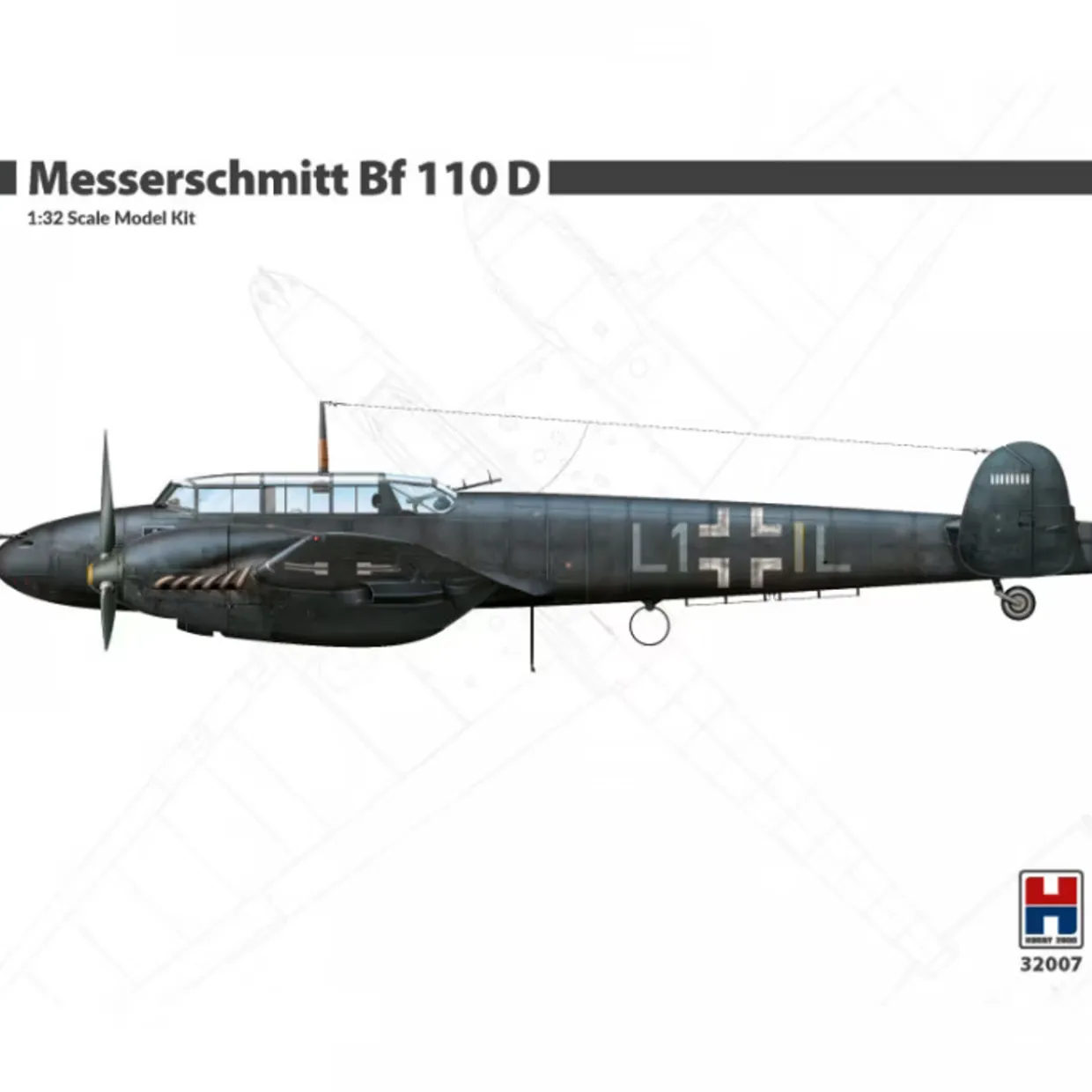 Hobby 2000 1/32 Messerschmitt Bf-110D Model Kit