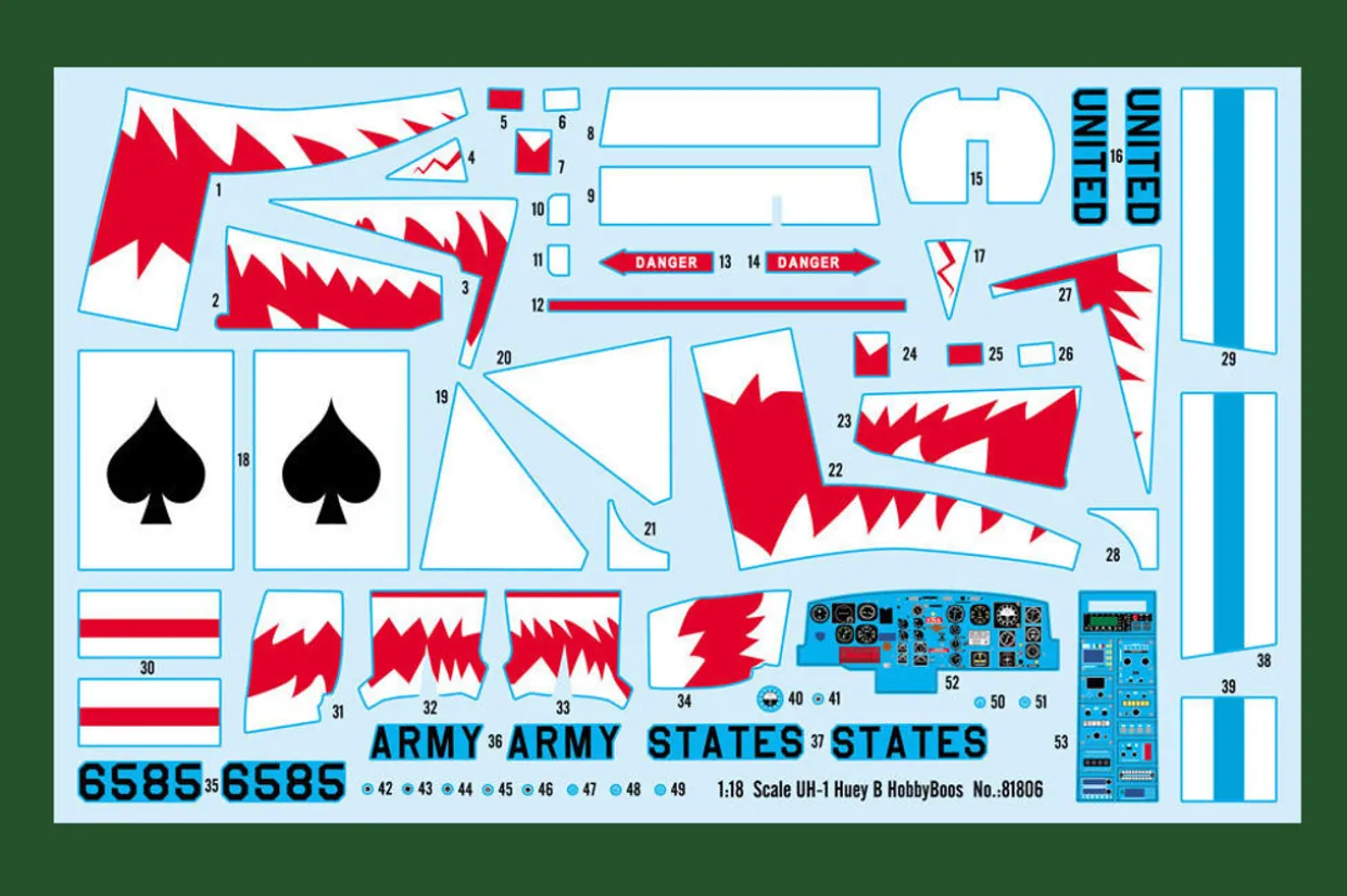 Hobby Boss 1/18 Bell UH-1B Huey Model Kit