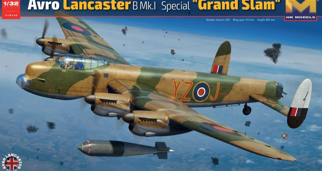 Hong Kong Models 1/32 Avro Lancaster B Mk I Special Grand Slam Model Kit