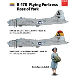Hong Kong Models 1/32 Boeing B-17G Flying Fortress Rose of York Limited Edition