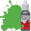 Humbrol 208 14ml Acrylic Fluorescent Signal Green Paint Dropper Bottle