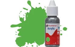 Humbrol 208 14ml Acrylic Fluorescent Signal Green Paint Dropper Bottle